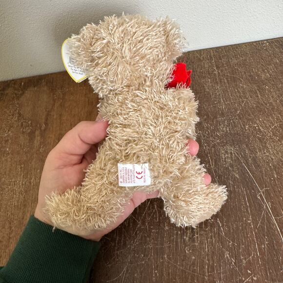 TY Beanie Baby 2005 Holiday Teddy Bear Red‎ Rose Flower Retired - Picture 5 of 5